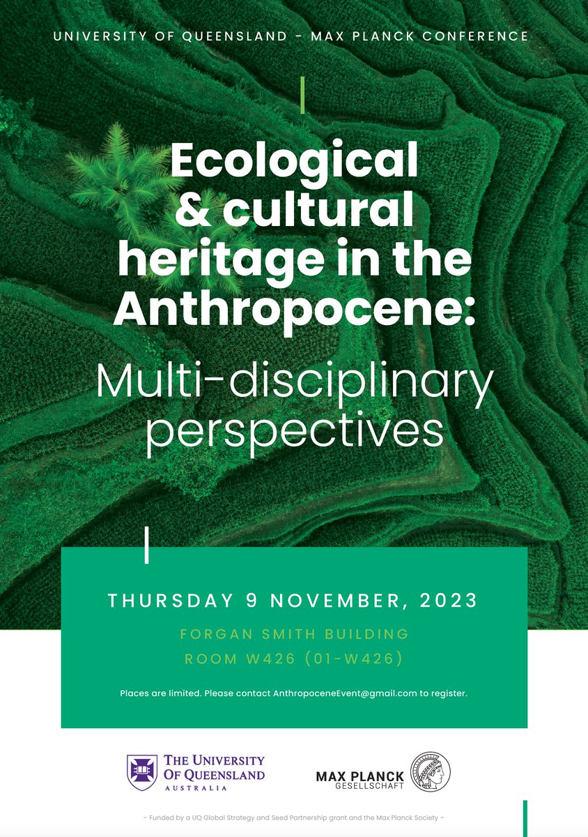Huge thanks to our conference participants!

An amazing day of talks yesterday about the present-day threats to heritage, the steps being taken to address them, and the many ways the past matters to the present and future.

#Anthropocene #archaeology #heritage #biodiversity