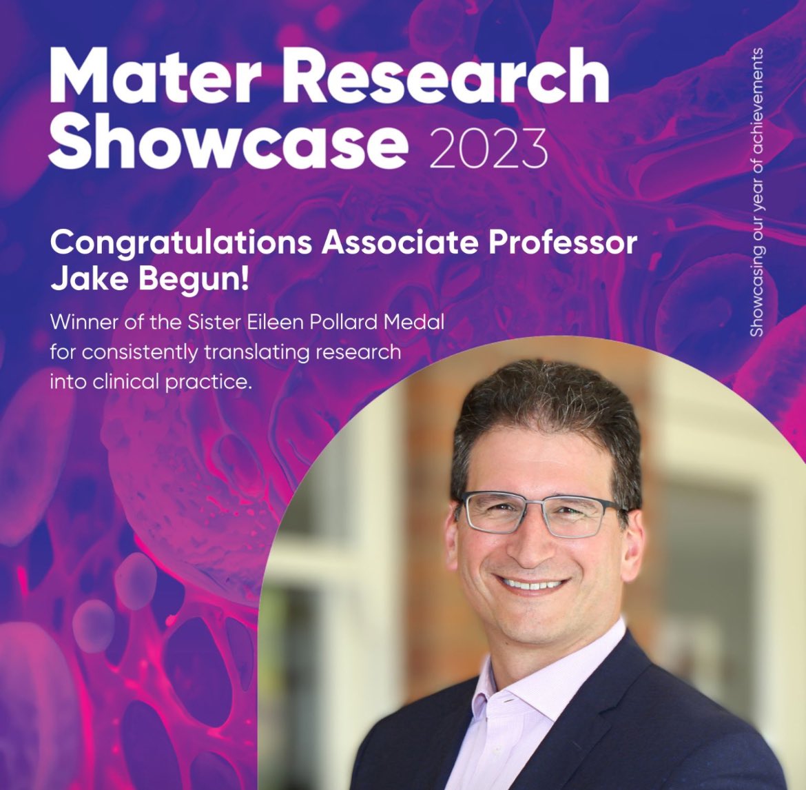 A huge congratulations to <a href="/JakobBegunMD/">Jakob Begun</a>, winner of the Sister Eileen Pollard Medal. This medal is awarded to a person who has consistently translated research into clinical practice. <a href="/MaterIBD/">Mater IBD Centre</a> <a href="/MaterResearch/">Mater Research</a> <a href="/ANZIBDC/">Australia New Zealand IBD Consortium (ANZIBDC)</a>