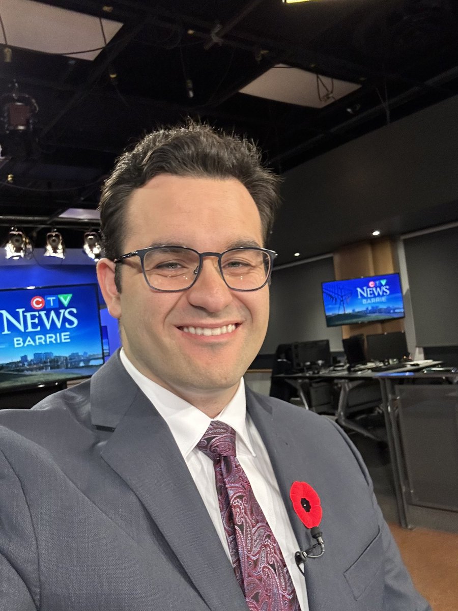 Sitting in the anchor chair tonight and tomorrow at 11 p.m. for @CTVBarrieNews Hope to see you there!