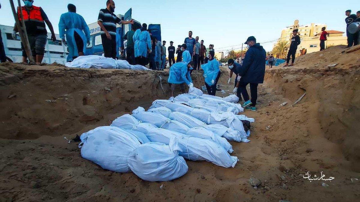 %49 of the Palestinians killed by the recent Israeli air strikes were in the south of the Gaza Strip, a region that the Israeli occupation says is safe
#GazaHolocaust 
#SaveInnocentPalestinePeople 
#CeasefireForGazaNOW