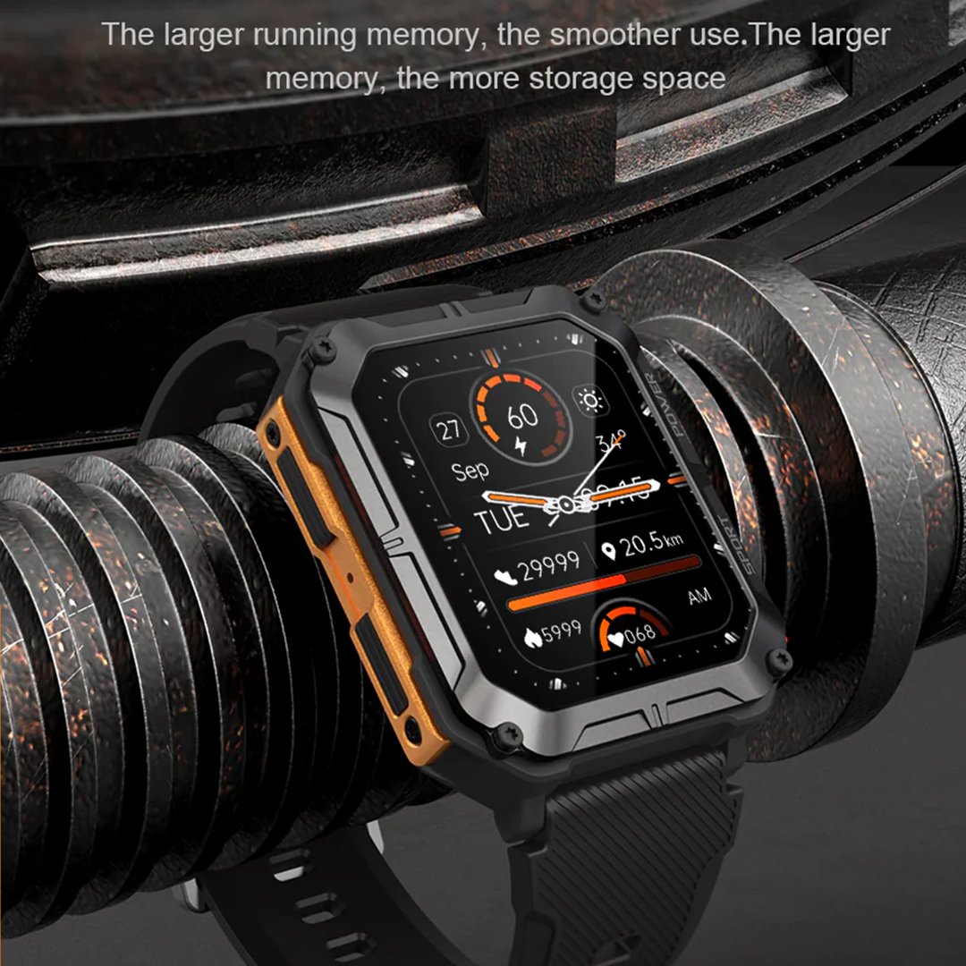 IP68 Rugged Sport Smartwatch W18C820PRO – Perfect for Your Active Lifestyle!
Tailored for outdoor enthusiasts, it boasts waterproof durability and Bluetooth connectivity.
#smartwatch #outdooradventure #healthtracker #ActiveLifestyle #techgadget #WaterproofTech #fitnesstracker