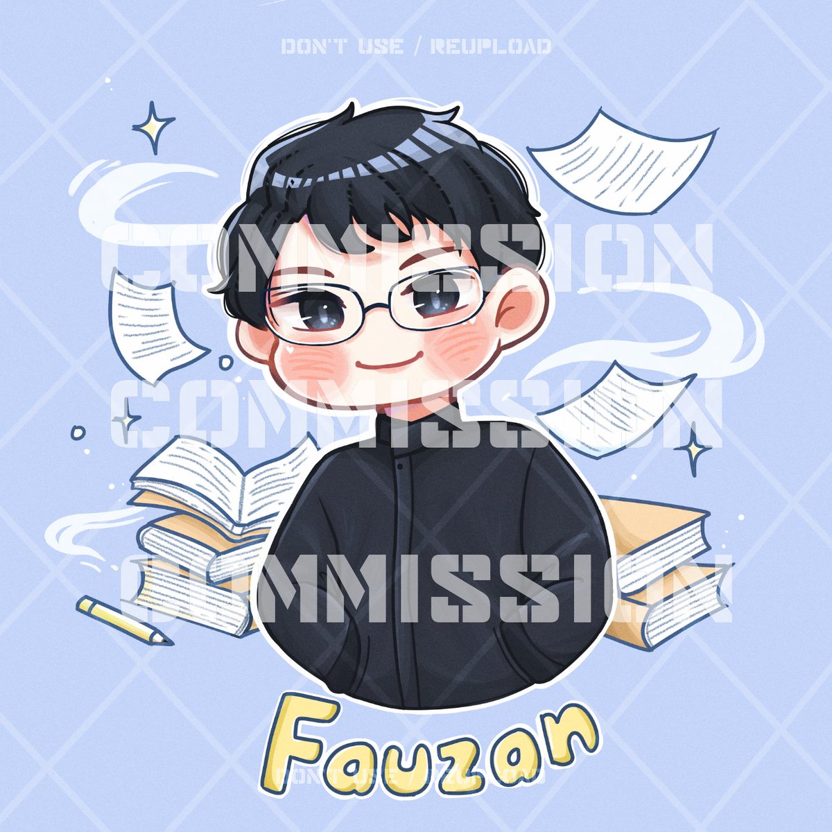 Chibi bust/half commmissioned by @.fauzankf113 on instagram, Thank youu yaaa! 💗 

Yang mau komis atau mau nanya2 bisa langsung dm yaaa ✨ Untuk info komisnya bisa cek di post yg aku sematkan ✨💗

#opencommission #jasagambar #commissionsopen #artidn #zonajajan #zonauang