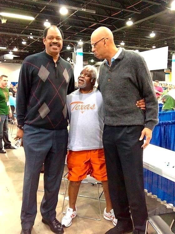 paulieknep's tweet image. Artis Gilmore, Earl Campbell and Kareem Abdul-Jabbar