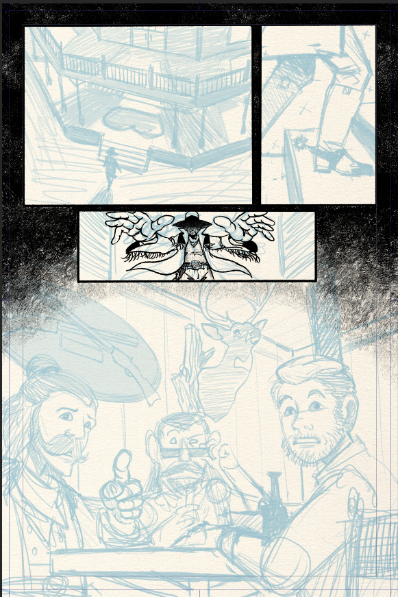 Foulsham_Art's tweet photo. Starting the #inking with the weirdest pose on the page. #ElfWithNoName pg6 progress. Go support @aJeffSchiller's #kickstarterReads campaign for Magic Powder 5 and Get Issue 1 of ELF as an Addon! https://t.co/JjLQitp8Ph https://t.co/tgFssvNVhf