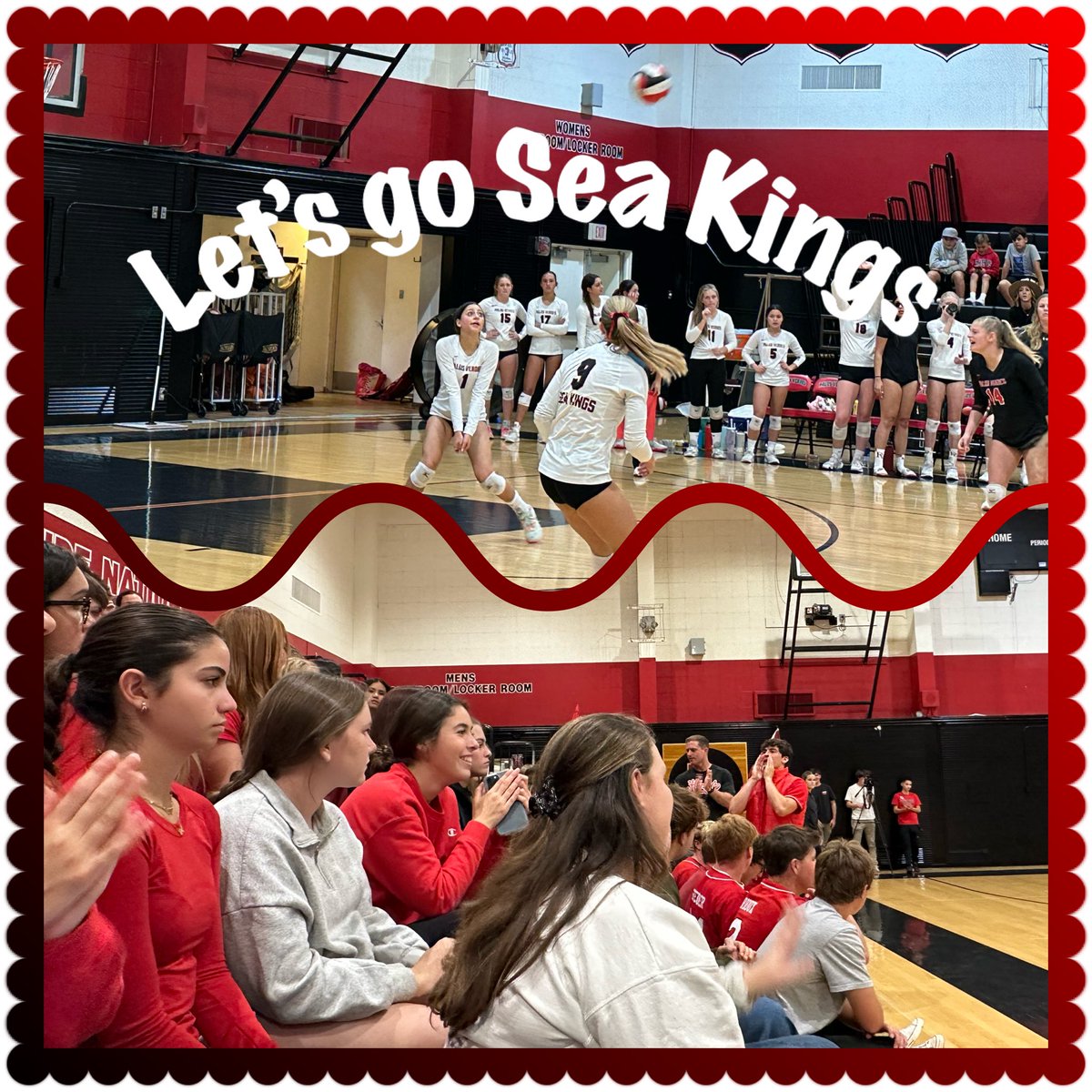 Quarterfinal game of state regional playoffs for girls’ volleyball happening tonight.  Let’s go Kings! 🔱❤️👑