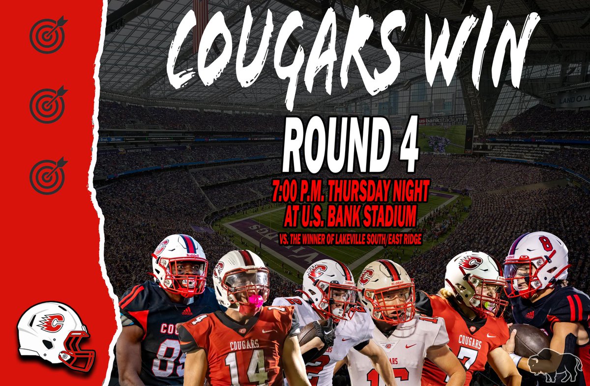 For the first time since 1984, Cougar Football has made it to the State Semifinals.

Next Up: Indoor Football #MoveTheTarget