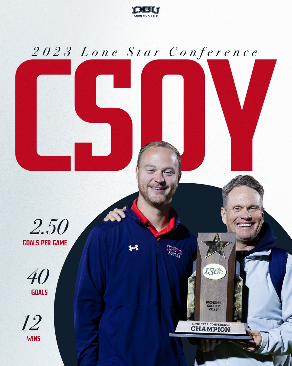 DBU Women's Soccer (@dbuwomenssoccer) on Twitter photo ๐ฃLSC COACHING STAFF OF THE YEAR๐ฃ
๐ rb.gy/nc6wiw ๐ฃLSC COACHING STAFF OF THE YEAR๐ฃ
๐ rb.gy/nc6wiw