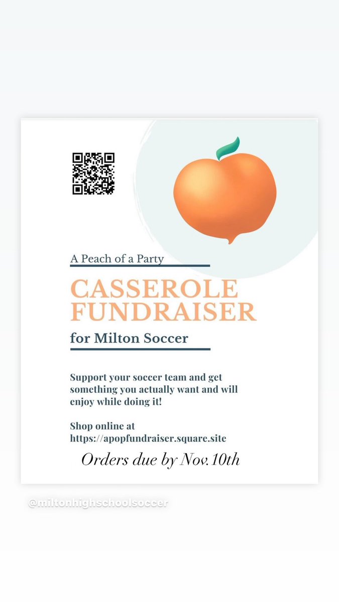 There’s still time to order your dinner!  Please help support the Milton soccer program!