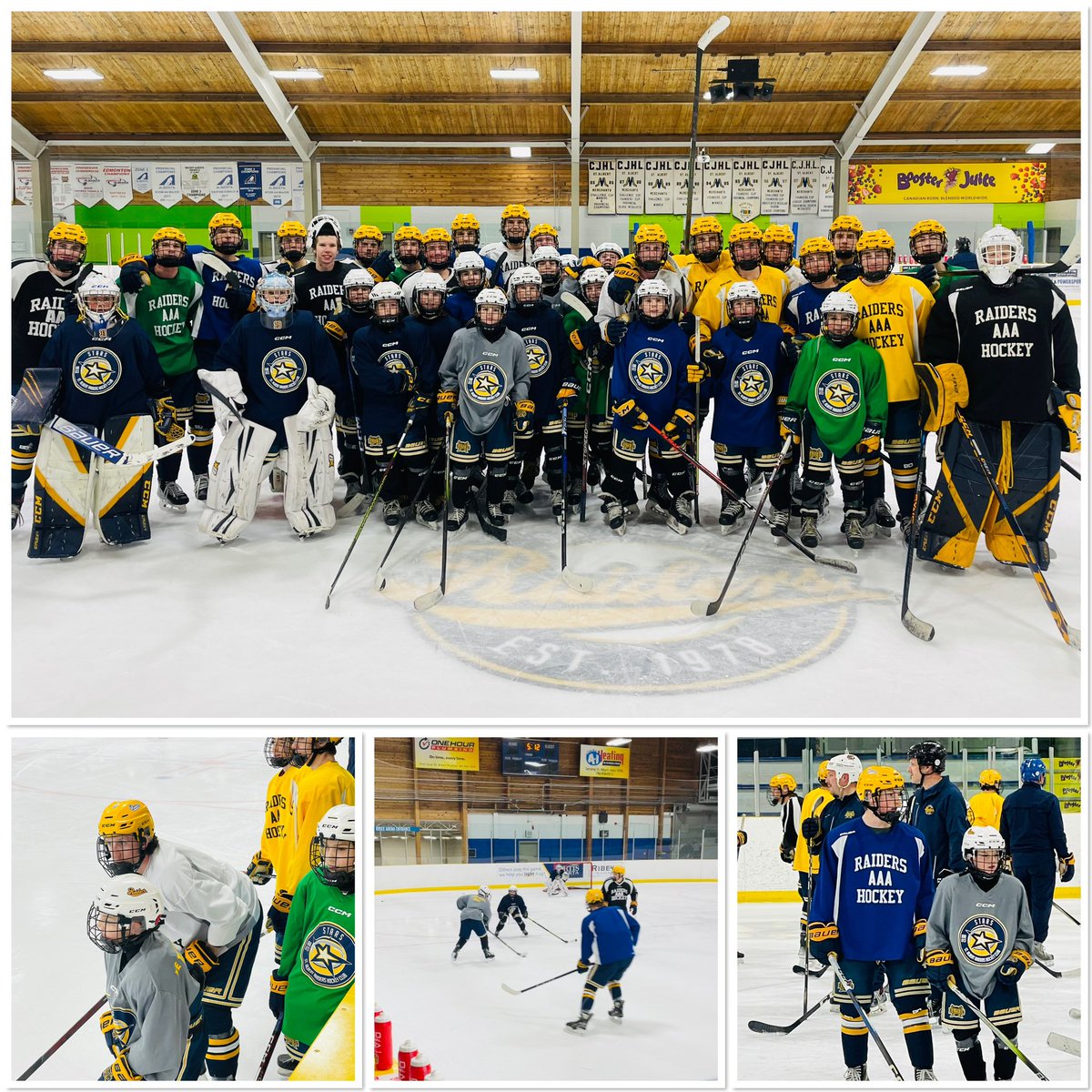 RaidersAAA's tweet image. Huge shout out to the @RaidersStars for joining us today at practice. Great to see the next generation of @RaidersAAA #GrassRootsHockey #Raiderville