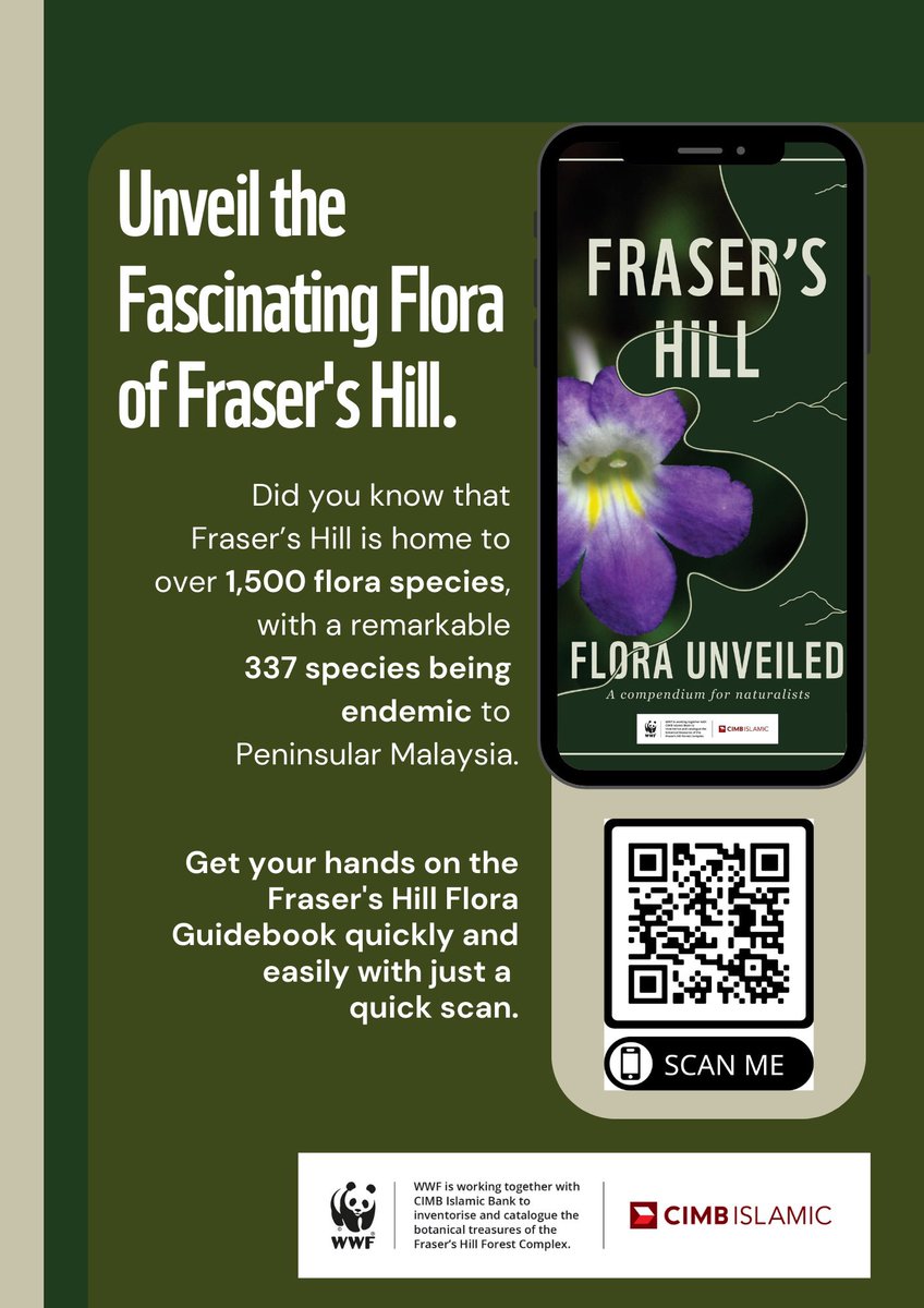munisha_cheng's tweet photo. Check out this cool digital guidebook on the amazing flora of Fraser’s Hill, Malaysia’s Little England 🌺🌼🌻🪻 https://t.co/kAqcwnDDMI