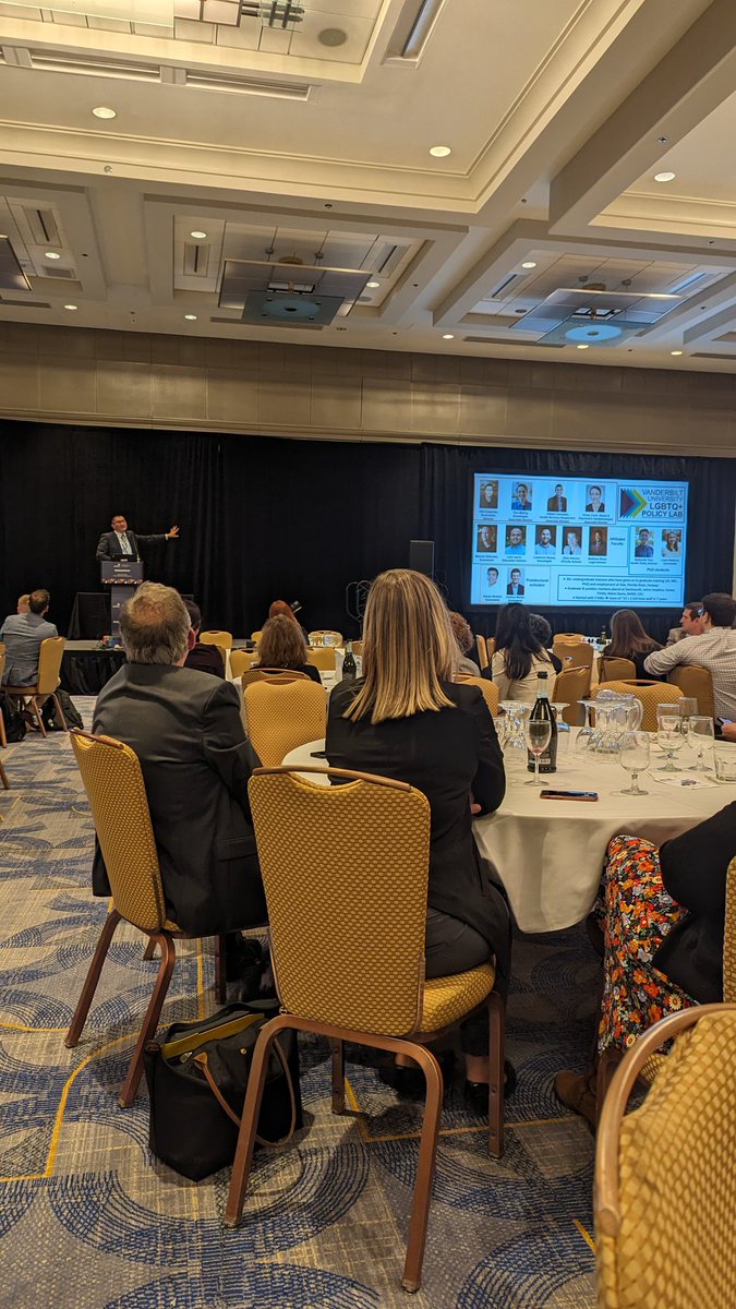 LauriLuosta's tweet image. #APPAM2023 kicked off with a presidential address by Kitt Carpenter that highlighted key benefits of same-sex marriage: enhanced social acceptance, reduced stigma, improved physical and mental health, and a rise in adoptions.

Policy study is essential to protecting human rights