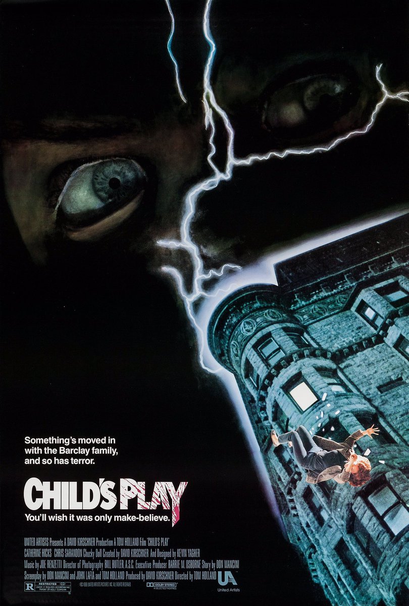 FilmNewsNos's tweet photo. 🎬MOVIE HISTORY: 35 years ago today, November 9, 1988, the movie ‘Child’s Play’ opened in theaters!
#BradDourif #AlexVincent #CatherineHicks #ChrisSarandon #DinahManoff #TommySwerdlow #JackColvin #RaymondOliver #NeilGiuntoli #AlanWilder #TomHolland #Chucky https://t.co/O5s8r330Ce