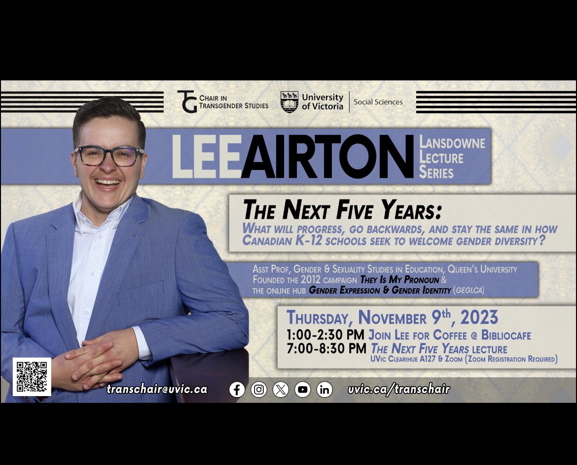 Continuing my learning and unlearning with Dr. Lee Airton. Spending an evening  on zoom, gaining new understanding on how I can best show up as a Trustee and advocate for Trans and 2SLGBQIA+ students. #TransRightsAreHumanRights