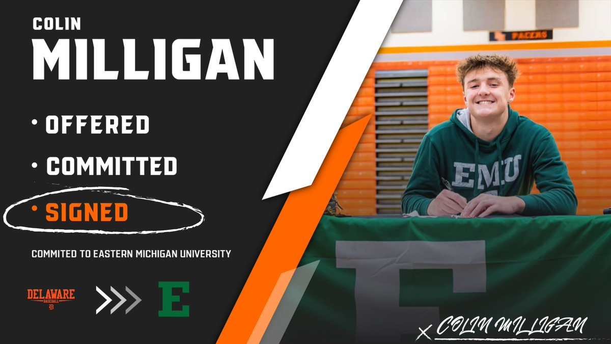 SIGNED! I’m looking forward to my future at EMU! I would like to thank my parents, family, &amp; teammates for always supporting me! Thank you coach Meikrantz , Dan , Chad, and Andrew for always believing in me! A special thanks to Coach Britt and Prince for this amazing opportunity