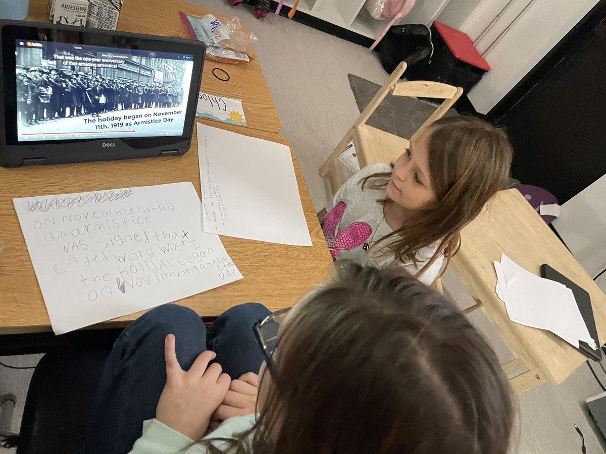 Preparing our Veteran’s Day Research for 2nd grade tomorrow! We have been hard at work learning, writing, and publishing! Tomorrow we present! <a href="/LindberghSchool/">Lindbergh Elementary</a>