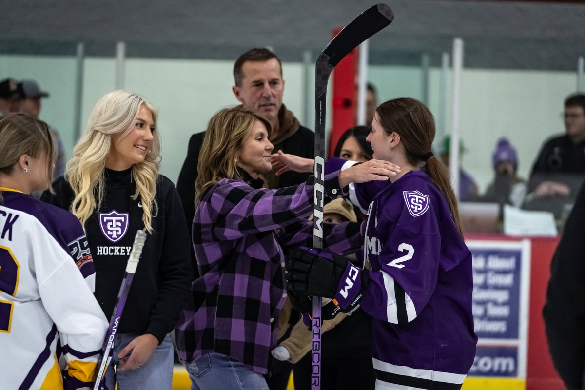 A beloved coach, a consistent volunteer, and an influential leader - Ross Larson’s legacy will be a lasting one on and off the ice here in Maple Grove and in communities all around the state of hockey.

Proud to be a part of this game and honor Ross with a ceremonial puck drop 💜