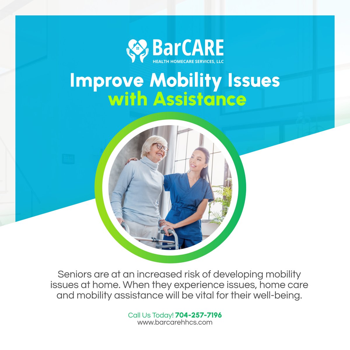 Barcarehhcs's tweet image. Thankfully, your senior loved ones with mobility issues at home can seek benefits from our home care services. Contact BarCARE Health Homecare Services LLC so we can identify the services they need.

#HomeCare #LincolntonNC #MobilityIssues #HomeCareServices