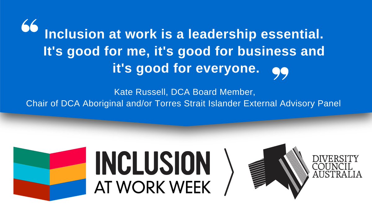 DivCouncilAus's tweet image. We asked DCA Board Member, Kate Russell from @SupplyNation, what inclusion at work meant to her for #InclusionAtWorkWeek. ✨ Why is #InclusionatWork important to you? Be part of celebrating &amp;amp; share how working in an inclusive workplace has supported you.👉ow.ly/GP6450Q6cF7