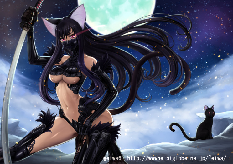 #いい獣の日
黒牛、狼?、黒猫、兎 