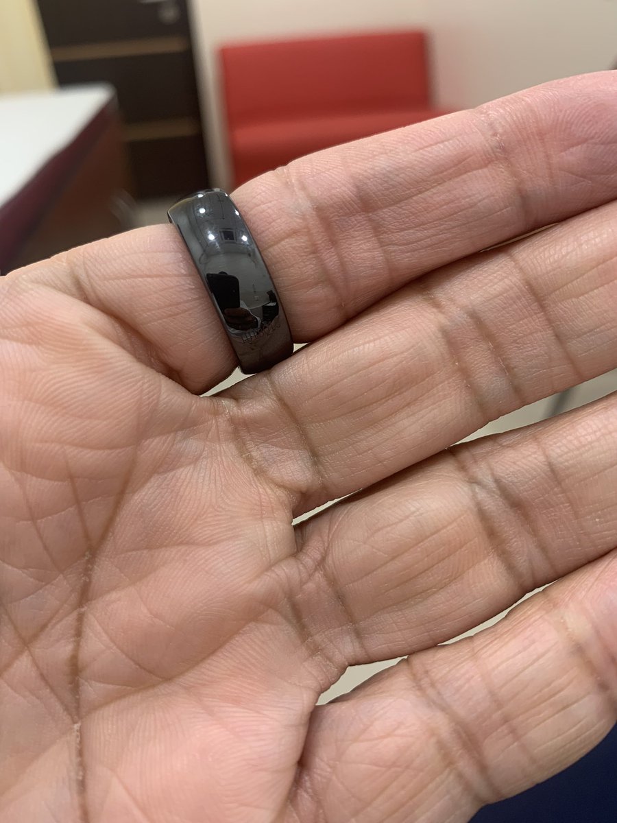Unnikri's tweet photo. Have been using this delightful ring for contactless payments for over a week now, instead of a card. 

An easy, effective way to pay, and a cool piece of tech!

@itsV2K @seven_ooooooo https://t.co/FOEd9JI2UB