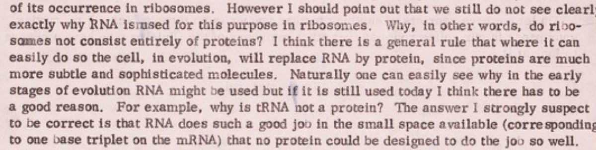 I am ignorant. Is this suggestion by Crick in 1974 correct? Pls RT and supply references if poss.