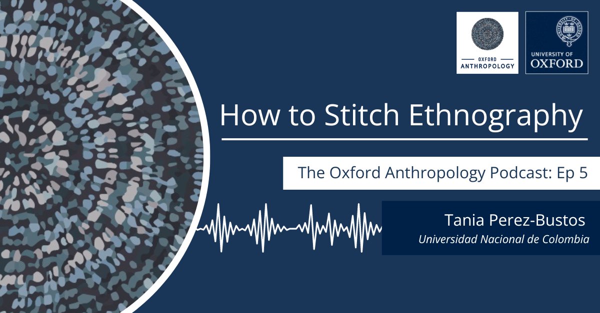 How does immersion in the act of #embroidery affect the body and enable collective reflection? 🪡🧵

🎧 Catch up with ep 4 of the Oxford Anthropology Podcast: ‘How to Stitch #Ethnography’ with <a href="/tpbustos/">Tania Pérez-Bustos</a> <a href="/UNALOficial/">Universidad Nacional de Colombia</a>

Listen now! ➡️ podcasts.ox.ac.uk/how-stitch-eth…