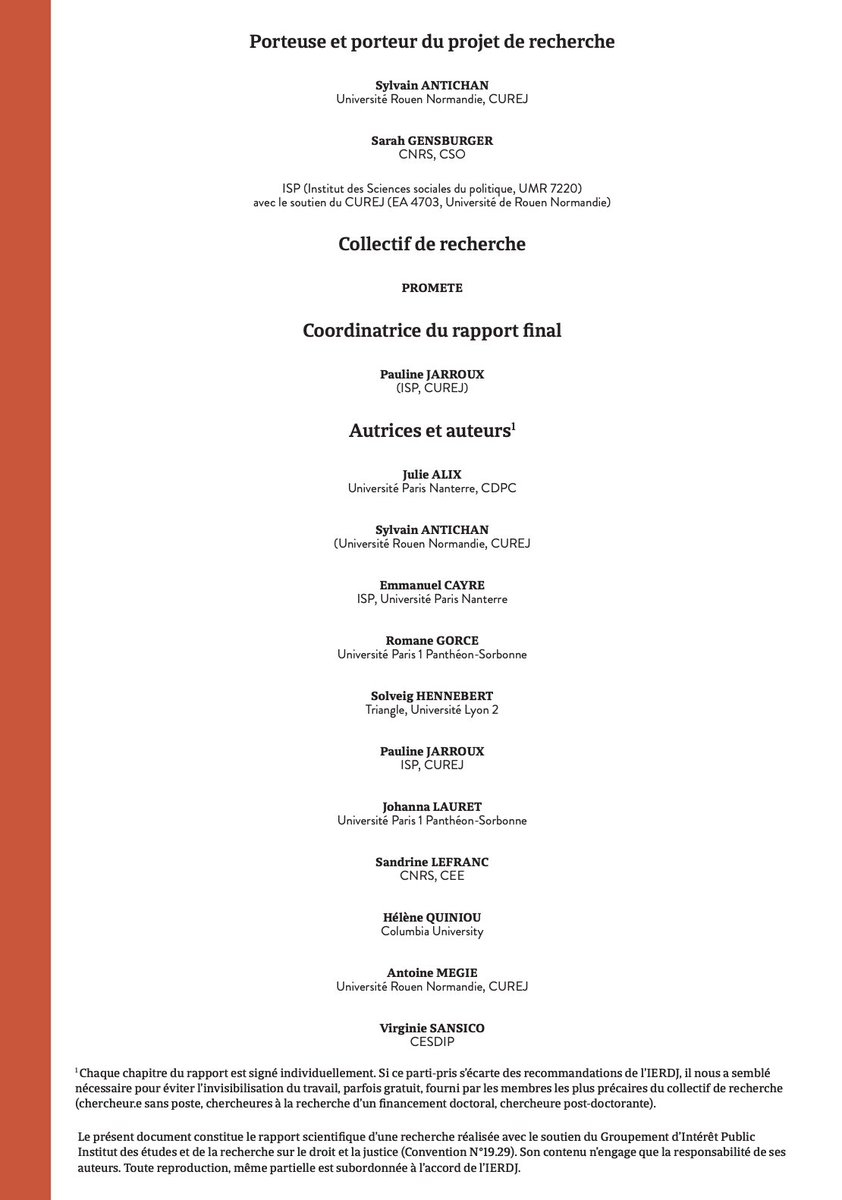 🚨 Les victimes dans les procès des attentats de janvier et novembre 2015 
👉 Rapport de recherche <a href="/GipIerdj/">GIP IERDJ</a> <a href="/univrouen/">Université de Rouen Normandie</a> <a href="/curej_urn/">CUREJ</a> <a href="/ISP_Cnrs/">ISP UMR7220</a>
Sous la dir. de <a href="/SylvainAntichan/">Sylvain Antichan</a> <a href="/SGensburger/">Gensburger Sarah</a> &amp; Pauline Jarroux (220 pages, 2023)
A lire ici : gip-ierdj.fr/fr/publication…
#terrorisme #justice