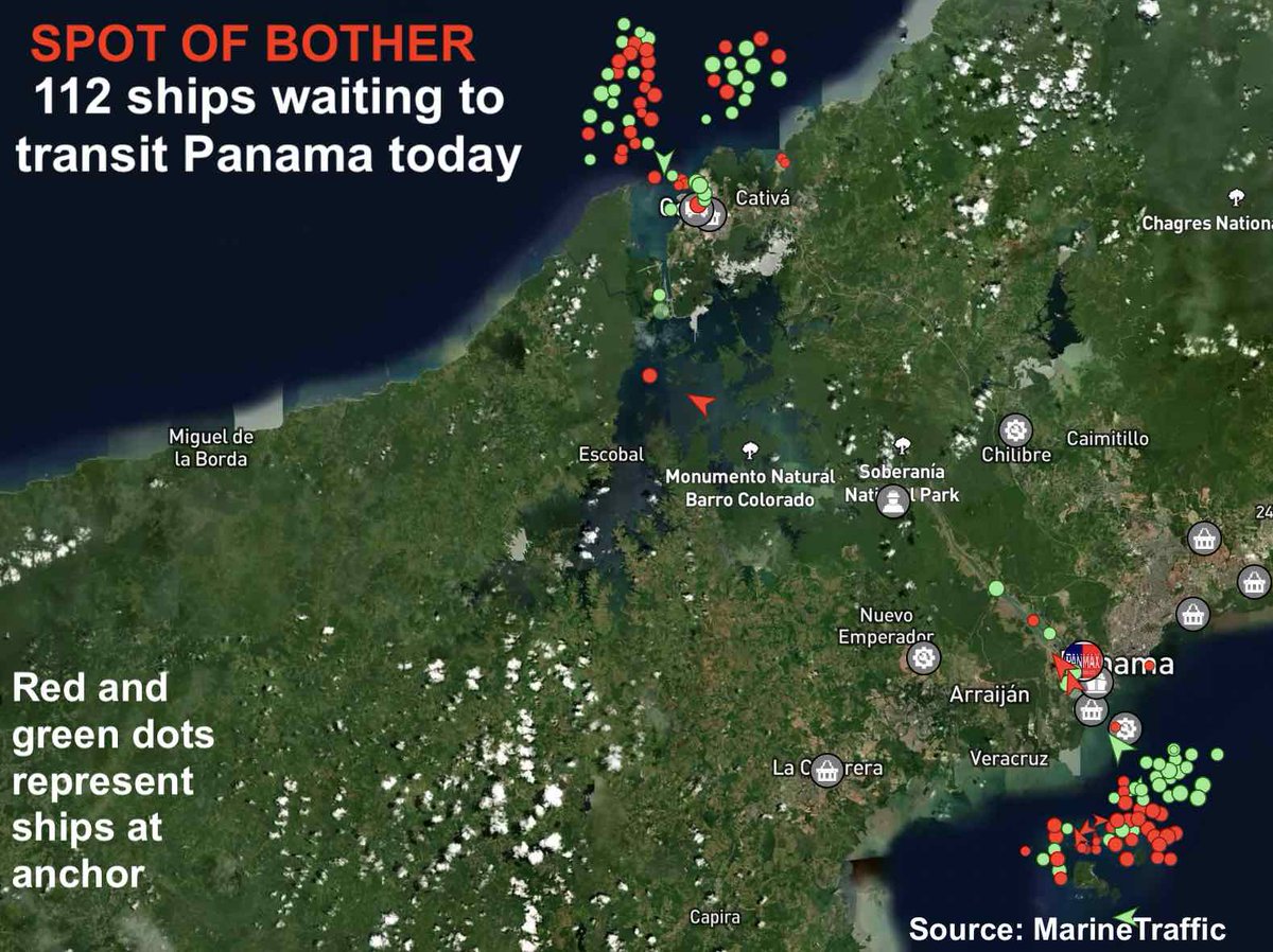 The Panama Canal today splash247.com/panama-canal-q…