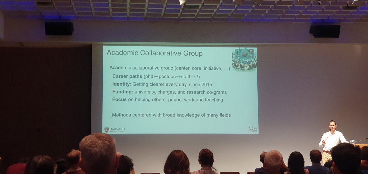 Super interesting thoughts from @SimonFlyvbjerg at #biovisioncenter:
👉 #bioimageanalysis core-groups don't fit well into academic research pattern👨‍🎓
👉 Reasonable but somehow also controversial: You contribute to a project intellectually, you are entitled to co-#authorship 🤷‍♂️