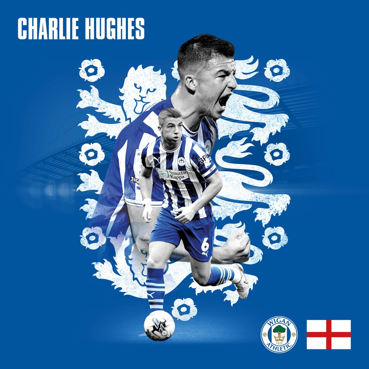 𝗢𝗻𝗲 𝗼𝗳 𝗢𝘂𝗿 𝗢𝘄𝗻. 💙 🦁 🏴󠁧󠁢󠁥󠁮󠁧󠁿 Congratulations to Academy graduate, @CharlieHughes32, who has earned his first international call-up for England’s Euro Elite Squad! 👏 #wafc 🔵⚪️
