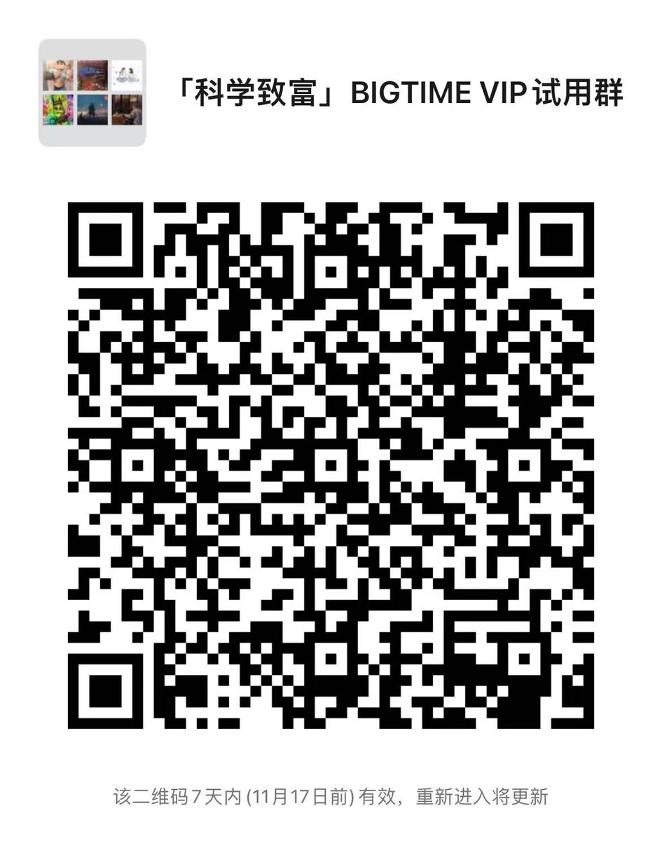 BIGTIME数据看板开放免费试用资格，一键三连，扫二维码进群索要试用资格