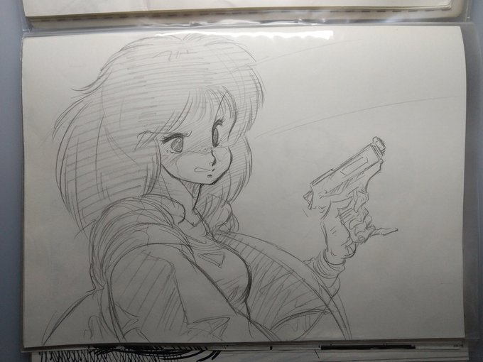 @msaito_tfm894 氏の作画で初見はガイキングだったか・・・あの当時、Xがあったら影響された絵で埋め尽くされていた気がします😙。かくいう自分も当時はこんな絵を💦。 