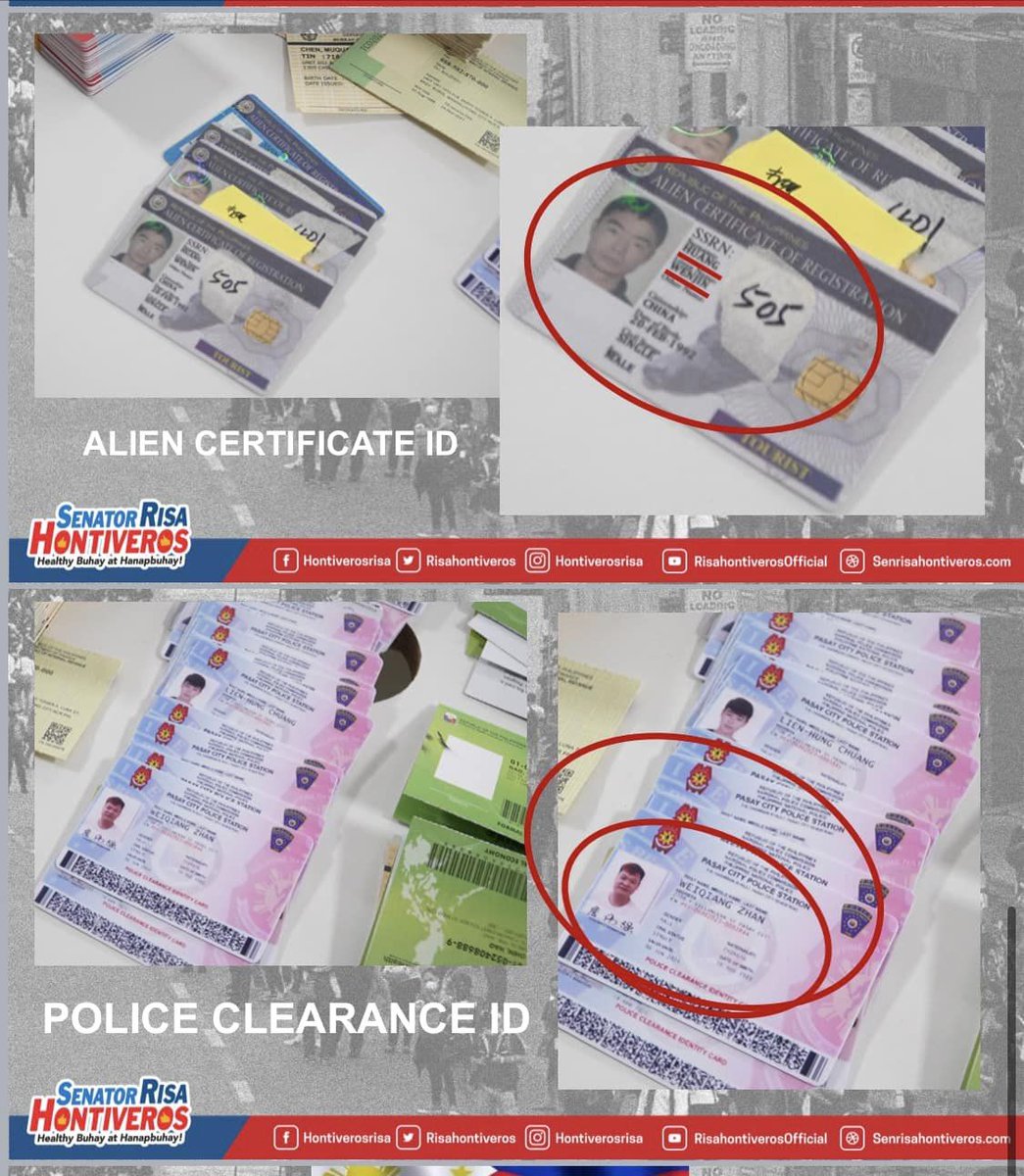 PhilstarNews's tweet photo. Sen. Risa Hontiveros expressed alarm over the apparent "ease" of how Chinese employers of Philippine Offshore Gaming Operators (POGOs) are obtain government-issued identification cards.

“Nakakabahala ang cottage industry ng paggawa ng peke at fraudulently obtained na mga TIN ID, Philhealth ID, at Alien Certificate of Registration na diumano nagiging daan para sila ay maging legal na residente dito sa Pilipinas o baka mas malala, magkaroon ng Philippine passport,” she said.| 📸 Risa Hontiveros

Related: https://t.co/7xs3COrMhu