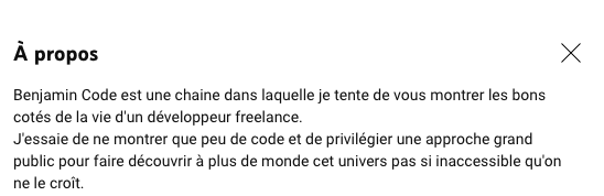 Clement17's tweet photo. @benjamincode Tu veux dire que la description de ta chaine n'est plus a jours ? https://t.co/xKrSLY1HnM