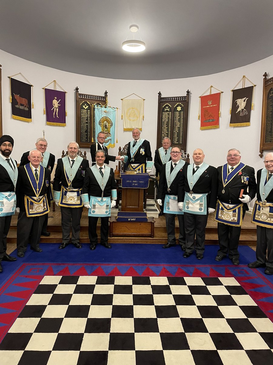 Great evening last night with our first initiate of the new Masonic year #worcsmasons