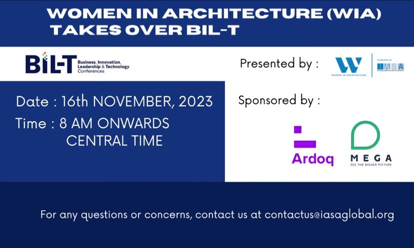 🎉 Excited for the WIA BIL-T Conference with Ardoq! Don't miss Laurie Kelly's insights on women in Enterprise Architecture. Join us to celebrate and learn! 🏛️💡

📆 16-17 Nov | ⏰ 8 AM CT 🔗 Free registration: bilt.iasaglobal.org/women-in-archi…
