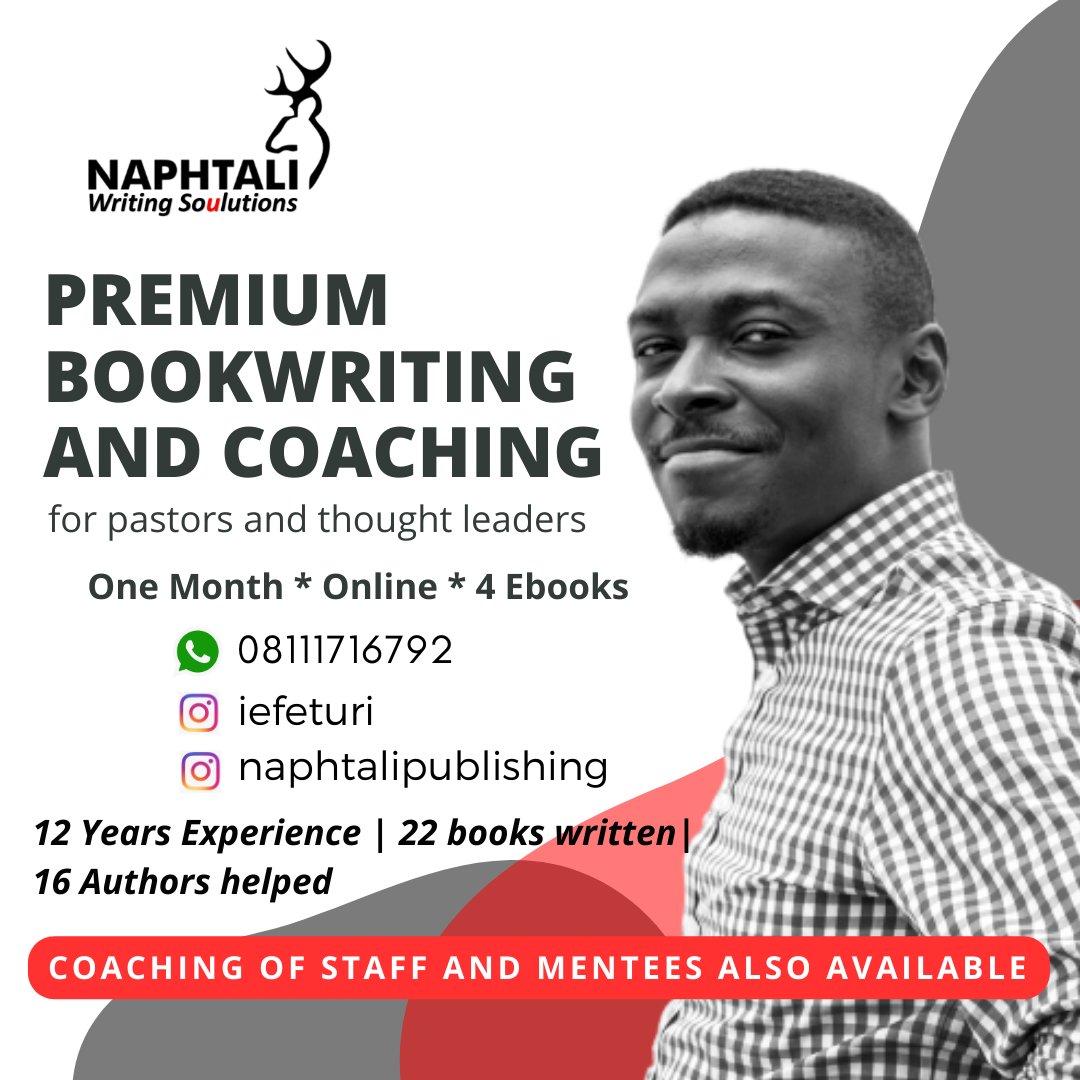 iefeturi's tweet photo. In 2023 I've written 5 books for 3 diff authors &amp; I'm on the 6th for the 4th author.
I've trained 9 writers, with 1 still ongoing.
I'll be very glad to work with you, or someone you know/recommend, to achieve quality book writing dreams.
#Bookwriting
#writerscoaching
#Genevieve https://t.co/nVifVOA1og