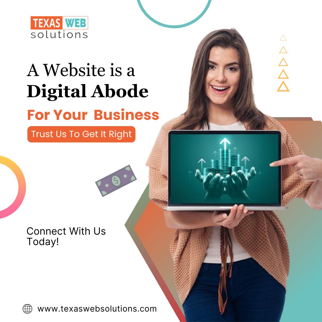 WebsolutionsTx's tweet image. Your online presence is your digital abode! 🏡✨ Let us build the perfect home for your business on the web. Connect with us today at texaswebsolutions.com and let&apos;s make your digital dreams a reality. 🌐💼 #WebDesign #BusinessOnline #TexasWebSolutions