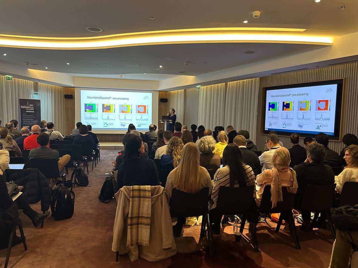 _DigitalSurf's tweet image. Did you catch Renata's presentation yesterday? 🤓🔬
#RamanFest is still going strong today in Paris, pop by to say hi to Renata &amp;amp; Nicolas &amp;amp; discover all about the latest advances in #spectralanalysis #software #solutions