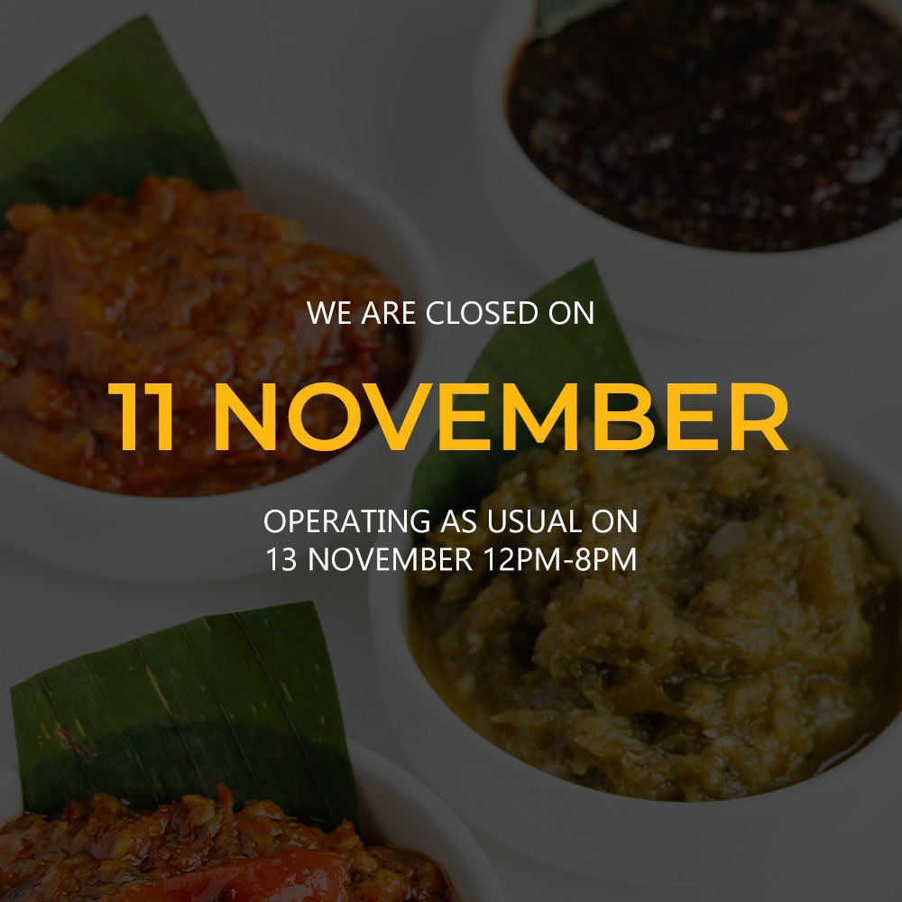 Selamat menyambut Hari Deepavali!

Kami tutup pada hari esok, jumpa hari Isnin ya!