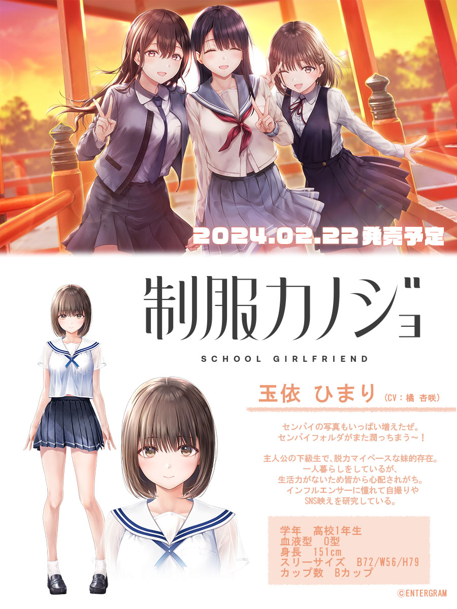 ファミ通DXパック特典 古賀希望 B2タペストリー 制服カノジョ2.5 新作