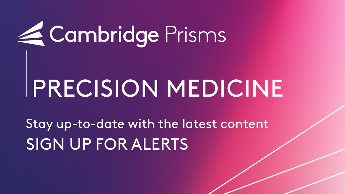 Sign up for content alerts for #CPPrecisionMedicine for all the latest research on maximising the effectiveness of disease treatment and prevention Register here: bit.ly/400tq4R #precisionmedicine #genomics #biomarkers #pharma #immunotherapy @UofGRegiusAnna