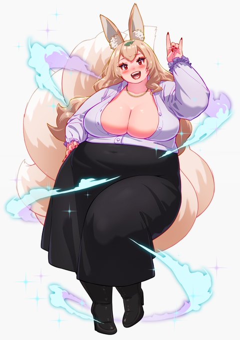 【変化!】
依頼者さんのオリキャラ第2弾!ぽっちゃりふわふわな狐ちゃんです!葉っぱがあればどんな衣装でもおまかせあーれ! 