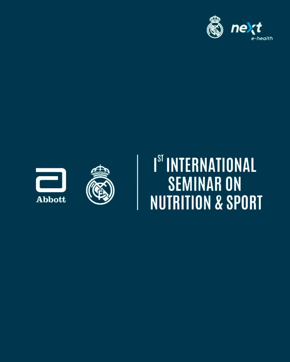 📺 1st International Seminar on Nutrition and Sport You can now watch on the #RMNext channels and on the #Abbott website the 1st International Seminar on Nutrition and Sport organised by Abbott and Real Madrid. 🔗 bit.ly/RMNext_Nutriti…