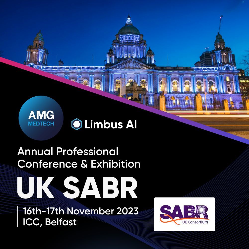 Join AMG Medtech Ltd and Limbus AI at the UK SABR Consortium in Belfast, Northern Ireland 16th &amp; 17th November 2023.

Find out more at buff.ly/47o7gfa

#SABR #UKSABRConsortium #LimbusAI #AMGMedtech #RadiationTherapy #Dosi #Autocontouring #medphys #radonc #dosim #ai