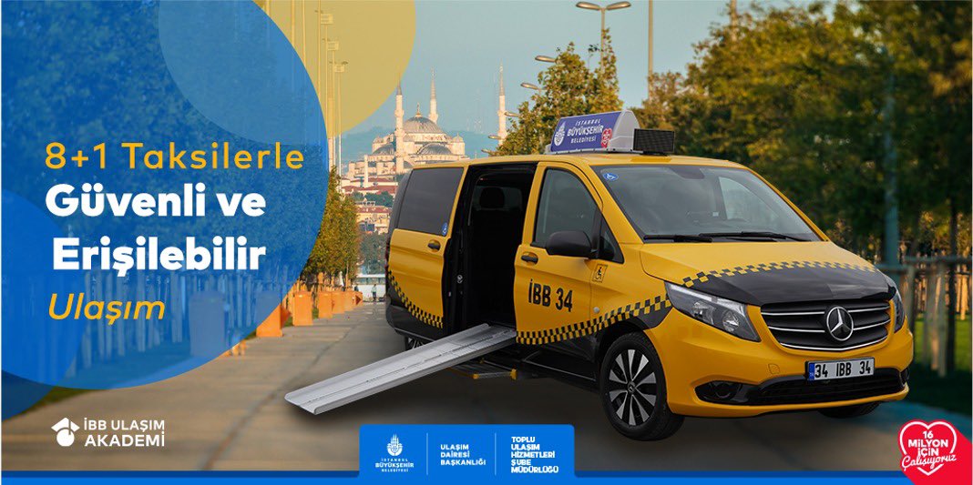 İstanbul'un ulaşım deneyimi 8+1 taksilerle daha yenilikçi ve güvenli hâle geliyor! Yepyeni tasarımlarıyla dikkat çeken taksilerimiz, şehrimizin enerjisini ve modernliğini yansıtıyor.🚖🌟

Daha erişilebilir ve çağdaş bir ulaşım deneyimi için hazırsanız yeniliklerle dolu seyahatler