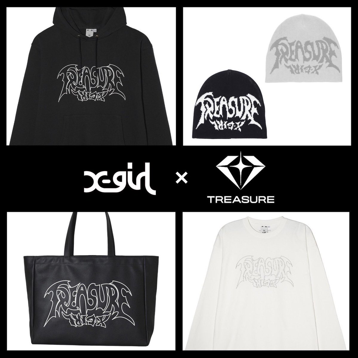 トレジャーストリート 💎] #TREASURE_GOODS ／ #TREASURE × X-girl コラボレーションアイテム
