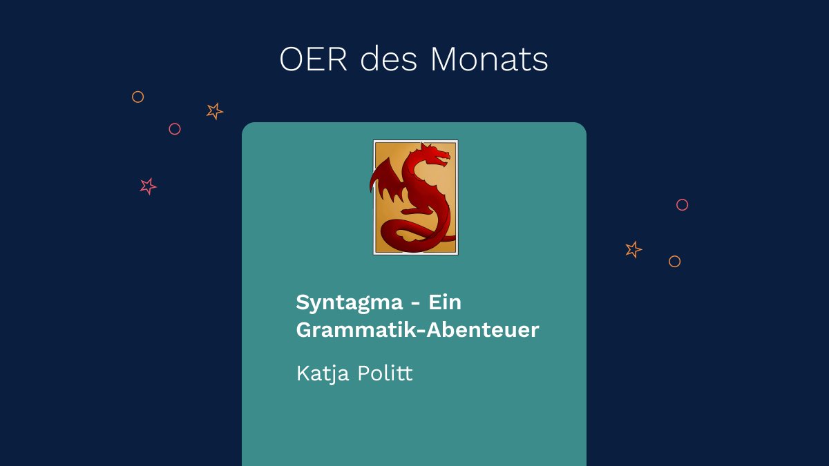 twillo (@twillo_de) on Twitter photo Eintauchen in die sagenumwobene Welt von Syntagma: Wir feiern den #ILIAS-Kurs von <a href="/lingucat/">Katja Politt</a>, der konsequent auf #Gamifaction in der Lehre setzt. twillo.de/edu-sharing/co…
#Linguistik #Syntax #OER #OERde Eintauchen in die sagenumwobene Welt von Syntagma: Wir feiern den #ILIAS-Kurs von <a href="/lingucat/">Katja Politt</a>, der konsequent auf #Gamifaction in der Lehre setzt. twillo.de/edu-sharing/co…
#Linguistik #Syntax #OER #OERde