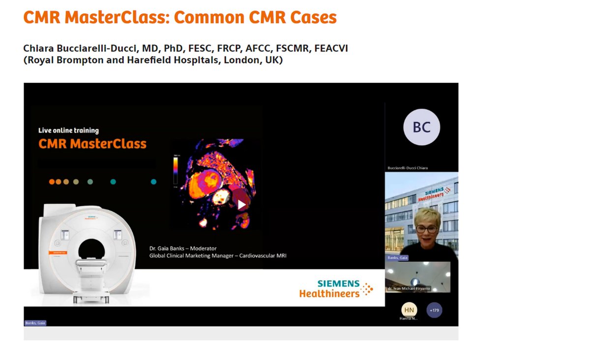 Miss the #cardiacMRI MasterClass with Chiara Bucciarelli-Ducci, MD, PhD? Check out the recording here: lnkd.in/eqvgG4nA
#siemenshealthineers