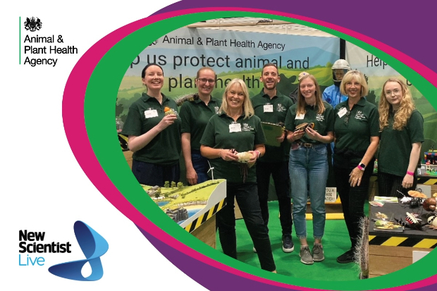 We exhibited at New Scientist Live last month, one of the UK's largest science festivals. Learn more about how we inspired visitors to help us protect animal and plant health on our interactive stand: aphascience.blog.gov.uk/2023/11/10/new… #APHAscience @RoyalSocBio @MicrobioSoc @WokingCollege